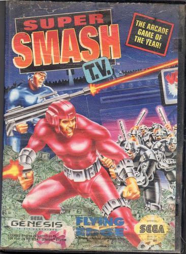 Super Smash Tv. Sega Genesis. Juego Original Usado Qq7 A8