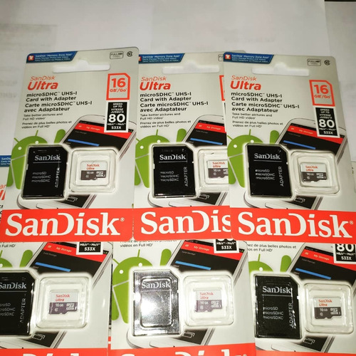 Tarjeta Micro Sd Sandisk 16 Gb