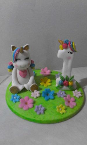 Toppers Tope Unicornio Torta Fiestas Cumpleaños Comestible