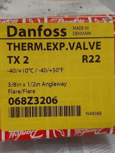 Valvula De Expansion R22 Tx2 Danfoss