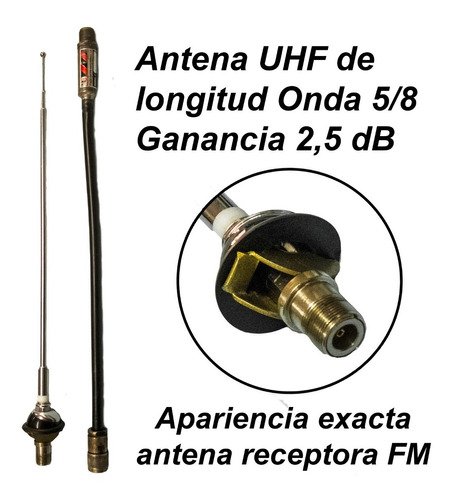 Antena Uhf 2db Vehicular