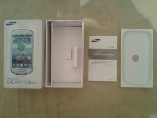 Caja Samsung S3 Mini Gt-i8190 Celular Blanco 3 Vrds