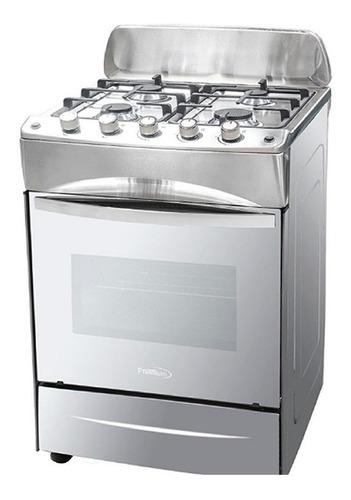 Cocina A Gas Premium Lucaya 24' 4 Hornillas Acero Inox Nuevo