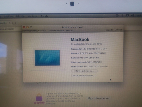 Mac Book 13 Os X Lion