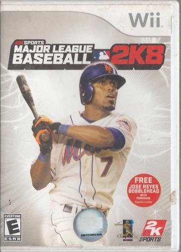 Major League Baseball 2k8 Wii. Juego Original Us. Qq. A8.