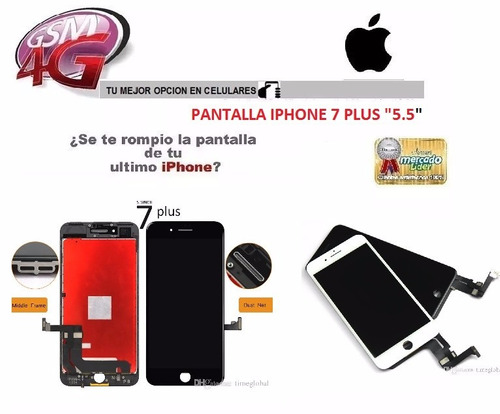 Pantalla iPhone 7 Plus + (lcd + Mica Tactil) + Tienda Fisica