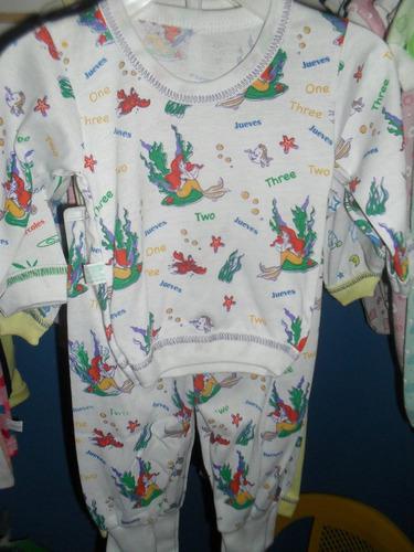 Pijama Bebe Estampada 3-6 Meses. Regalo, Economico, Algodon