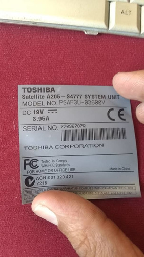 Repuesto Para La Toshiba A250