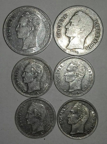 6 Monedas De Plata