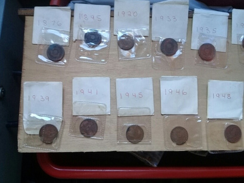 Lote De Monedas De 2 Centavos Peruana