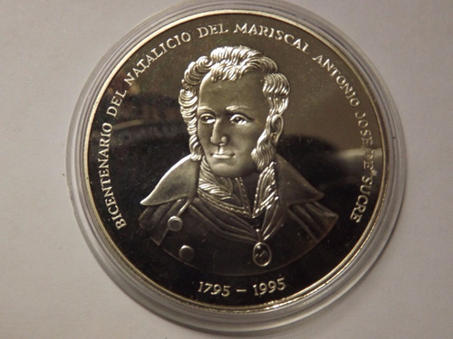 Medalla De Plata. 200 Años Antonio José De Sucre
