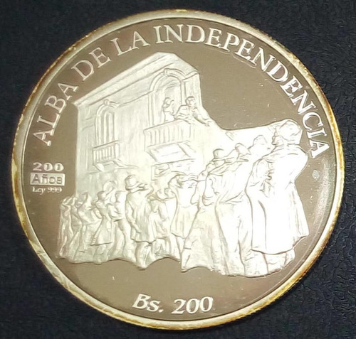 Moneda 200 Bolívares Bicentenario Del 19 De Abril 