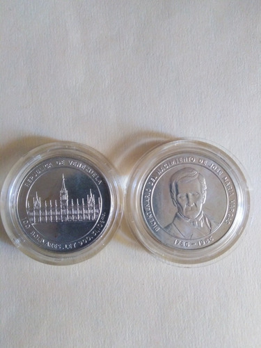 Moneda Bicenten J.m.vargas Plata grms.