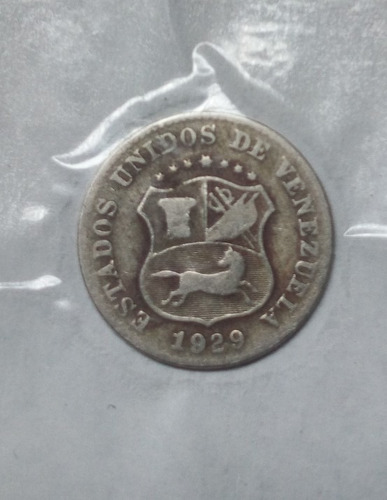 Moneda De 0.5 Centimos De Bolivar. Puya..año  Dificil..