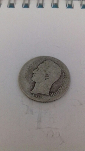 Moneda De 1 Bolivar De Plata Año 