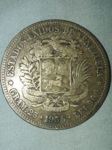 Moneda De Plata Año 