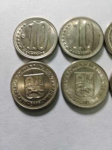 Monedas De 10 Céntimos Del Año 