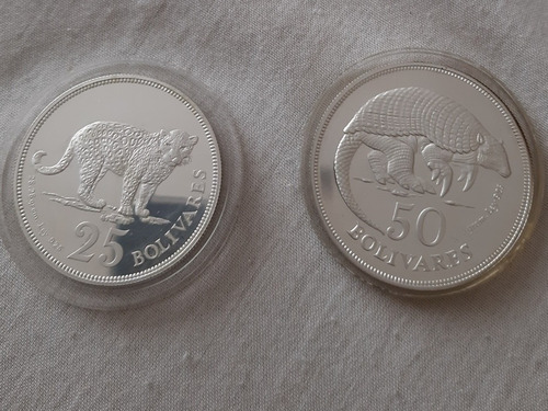 Monedas De Plata Set De Fauna Venezolana