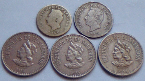 Monedas Del Salvador Antiguas.