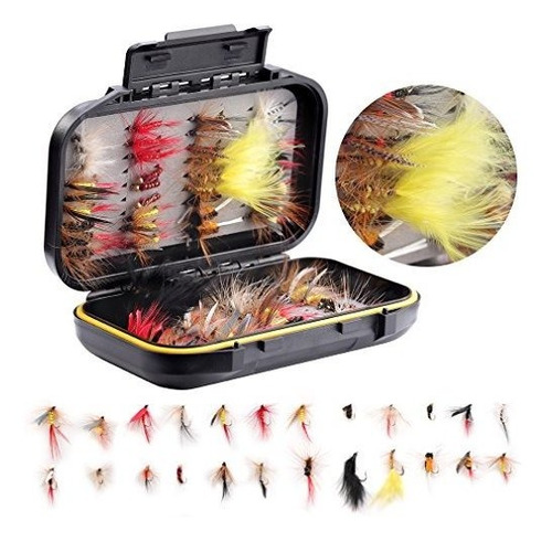 Pesca Mosca Surtido Kit 72 Repuesto Hecho Lur Dry