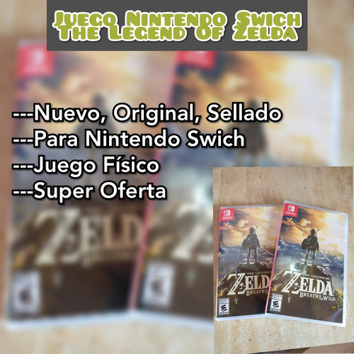 Juego Original The Legend Of Zelda Nintendo Switch 58v