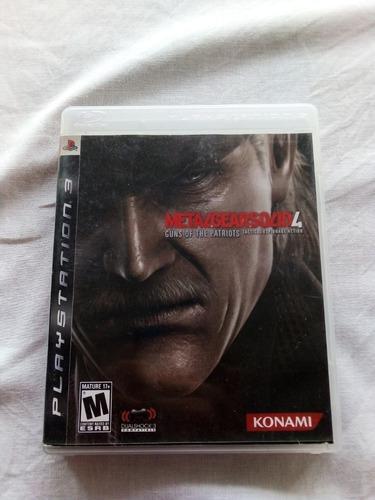 Metal Gear Solid 4 Ps3 Perfecto Estado