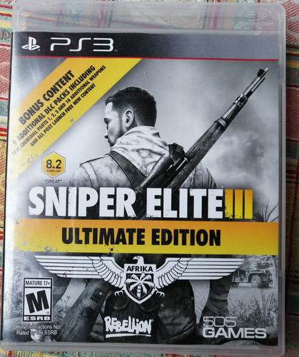 Sniper Elite Iii Ultimate Edition. Juego Ps3.