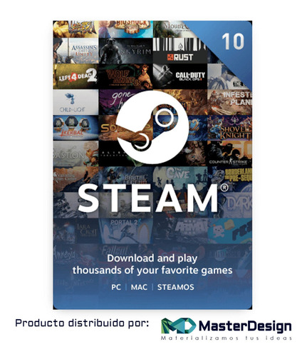 Tarjeta Steam Digitales Originales Para Pc Mac Linux Juegos