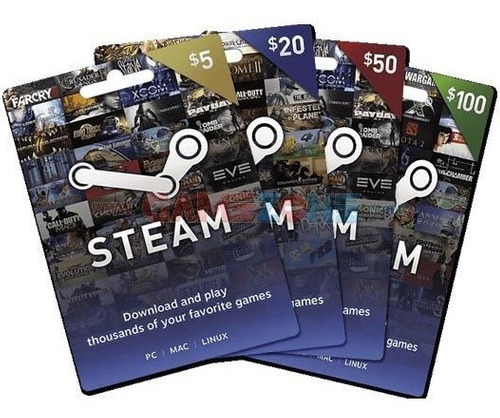 Tarjetas Steam Para Juegos Y Mas