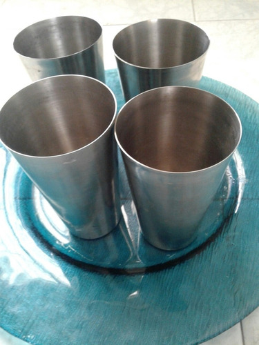 Vasos De Aluminio 12cm 4 Unidades