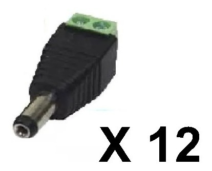40 X Plug 2.1mm Conector Corriente Macho O Hembra