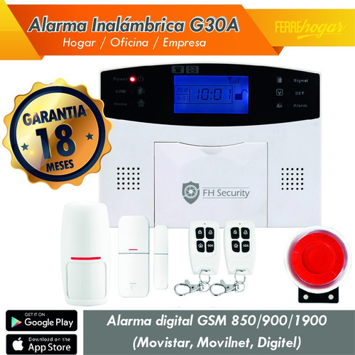 Alarma Inalambrica Gsm G30a - Hogar, Oficina, Empresa
