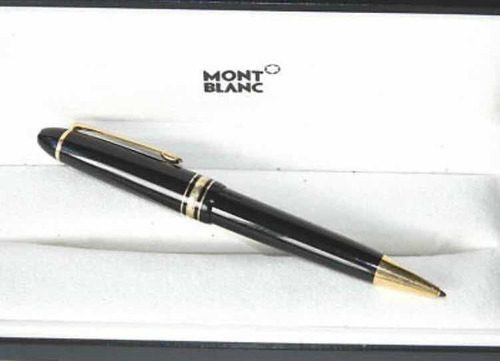 Bolígrafo Montblanc Meisterstuck Le Grand Negro Y Oro