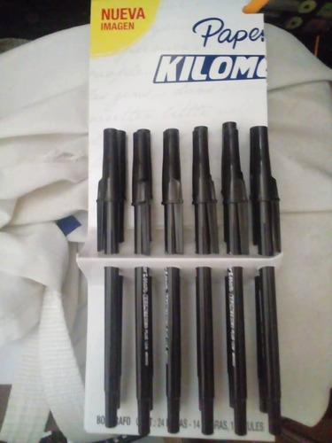 Bolígrafos Tinta Negra 12 Unidades