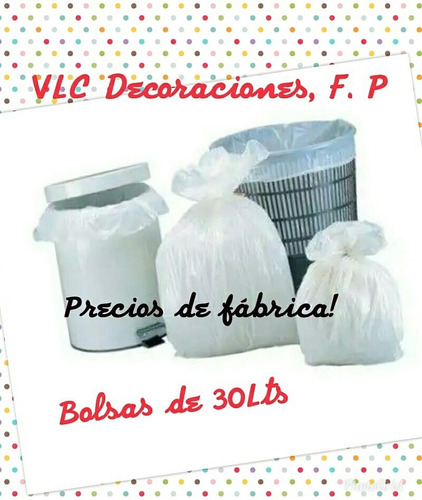 Bolsas De 30 Litros Negras Para Papeleras