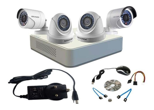 Combo Cctv Kit De 8 Cámaras De Seguridad Tipo Bullet De