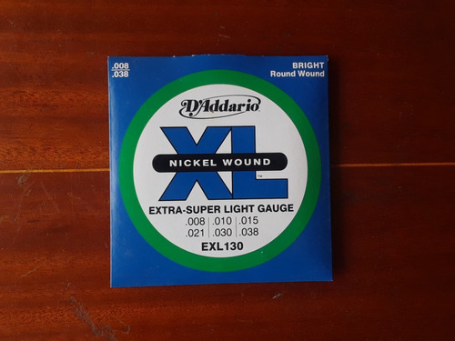 Cuerdas D Addario 008 Para Guitarra Electrica Exl130