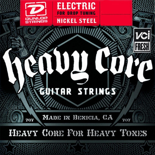 Cuerdas Guitarra Eléctrica Dunlop  Heavy Core 7
