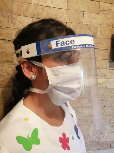 Protector Facial Careta Ajustable, Entrega Personal 6v