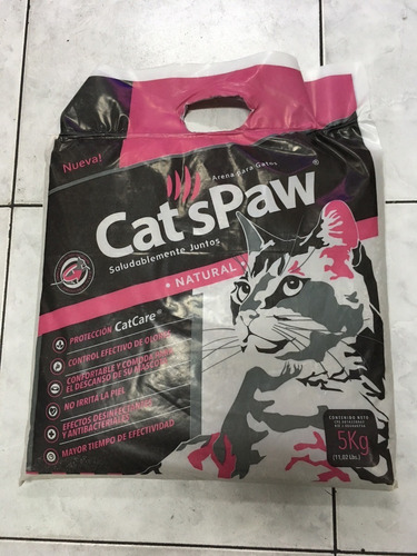 Arena Para Gatos Cats Paw 5kg