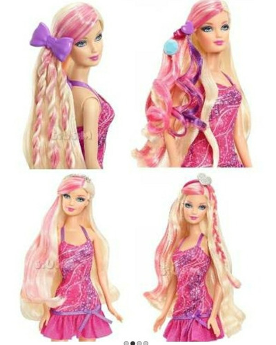 Barbie Peinados Glamorosos Original Mattel