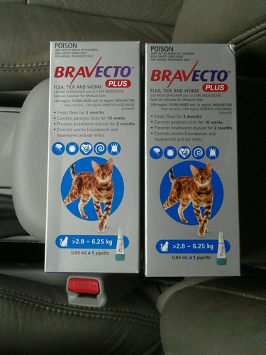 Bravecto Plus Antipulgas Y Antigarrapatas Para Gatos