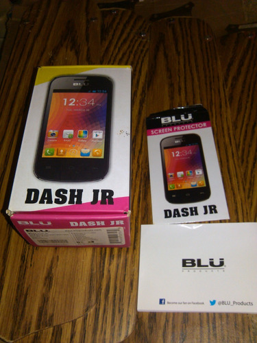 Caja De Telefono Blu Dash Jr Con Su Manual