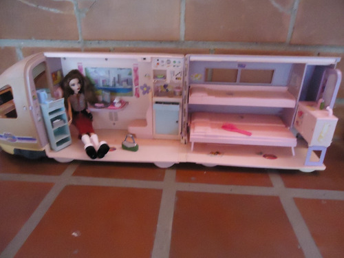 Carro, Casa Rodante Con Muñeca Barbie Original Accesorios