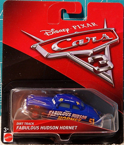 Carro Hudson Hornet Cars 3 Mattel Metalico Entrega Inmediata