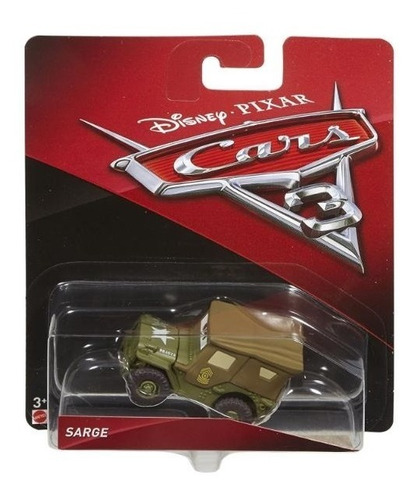 Carro Sarge Sargent Cars 3 Mattel Metalico Entrega Inmediata