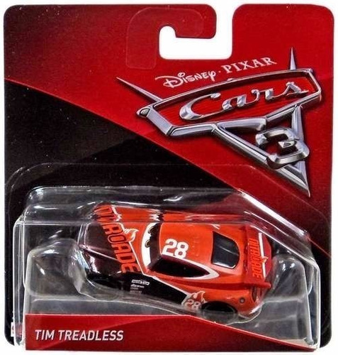 Carro Tim Treadless Cars 3 Mattel Metalico Entrega Inmediata