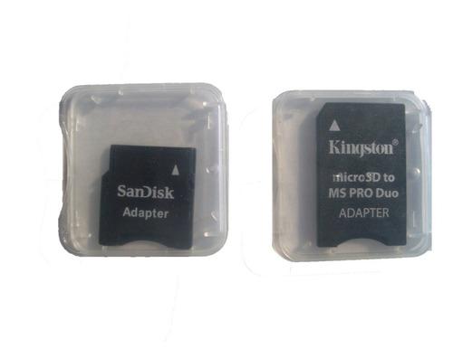 Combo Adaptador Micro Sd A Mini Sd Y Micro Sd A Ms Pro Duo