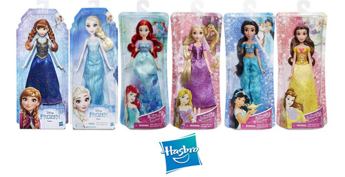 Disney Princess Elsa, Ana, Ariel, Rapunzel, Jazmín Y Bella