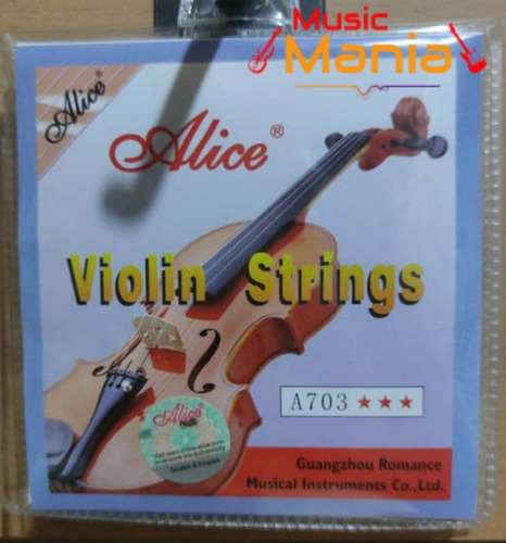 Juego De Cuerdas Violin Alice A703